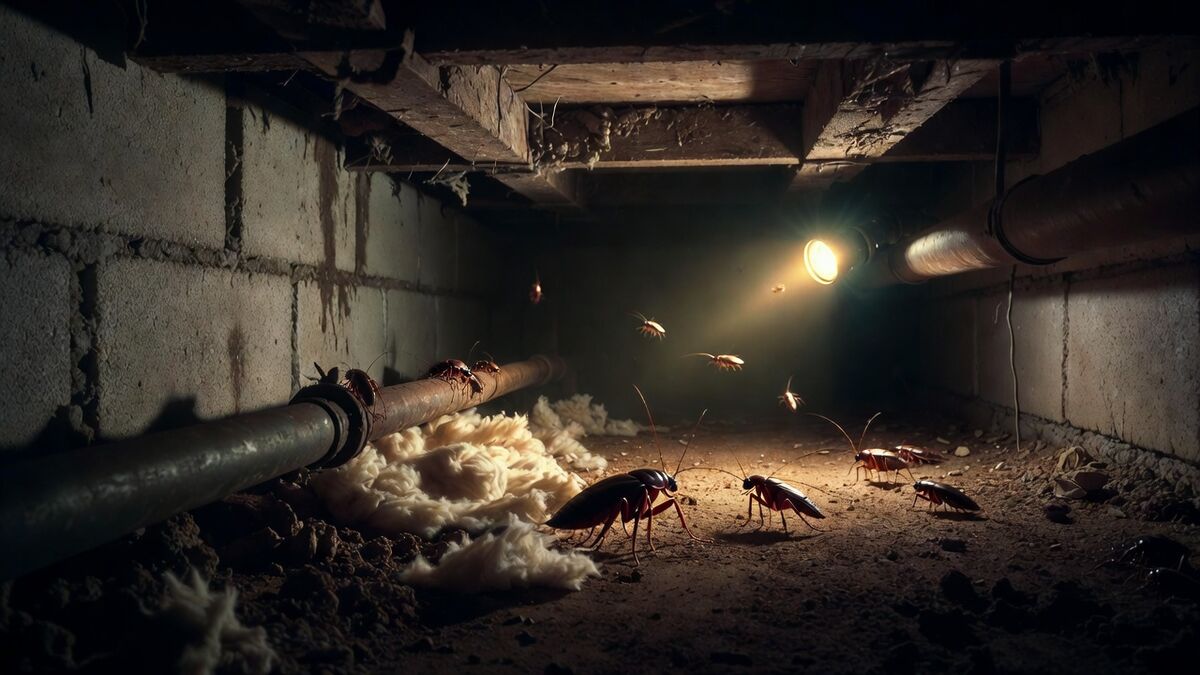 Comment repérer et éliminer les cafards dans votre vide sanitaire ou vos combles ?